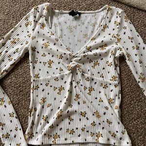 Long Sleeve Forever 21 flowered top